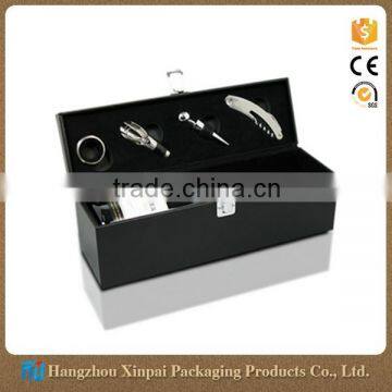 Packaging products cheap leather wine bottle gift box