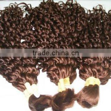 4 oz curly bulk human hair