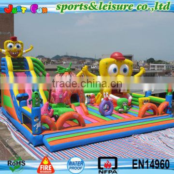 Russia model amazing Spongebob inflatable trampolines from China                        
                                                Quality Choice