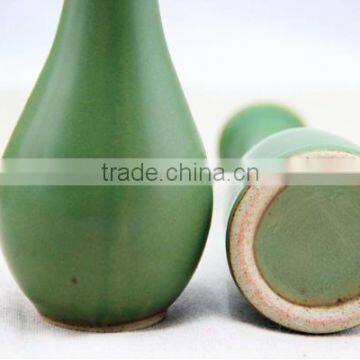 Handmade Antique Turquoise Ceramic Flower Vase HY0557 photo-4