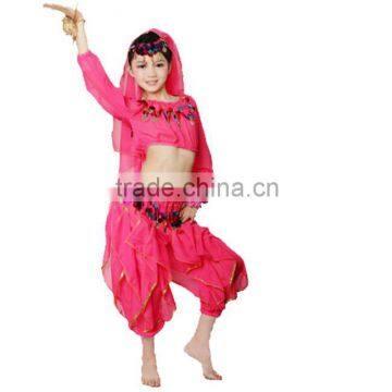 Belly Dance Stage Show red india girls dance costumes