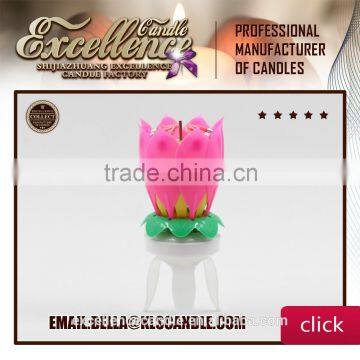 the Most Popular MUSIC Birthday Lotus Flower Candle Export in 2015 photo-6