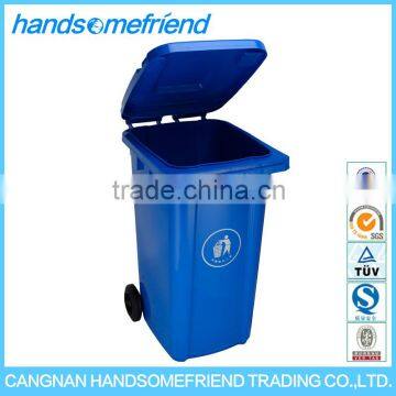 240 liters outdoor waste bin,large plastic mobile dustbin,waste recycling plastics dustbin