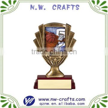 New item resin basketball trophy award