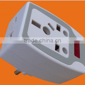 European Style 2 round pin AC Power Adaptor with Earth with Fuse (P7035)