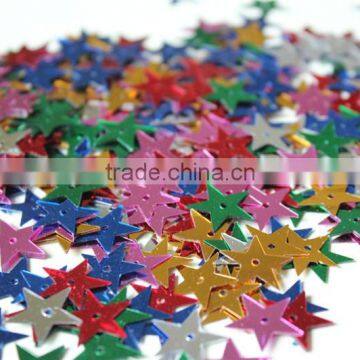 Sequins mix color Stars Loose szie 12mm