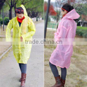 one time use pe rain poncho