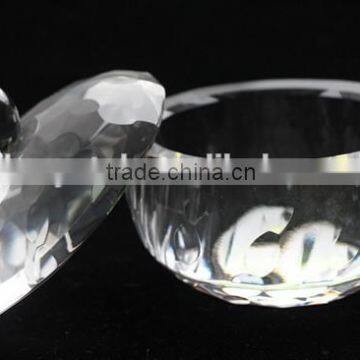 Unique Crystal Glass Sugar Bowl With Lit Sugar Stock photo-4