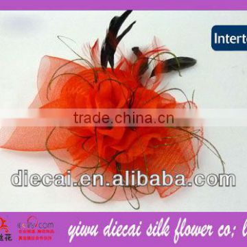 High quality trendy fascinators/sinamay/raffia har/hair jewelry decorated with feather&flower