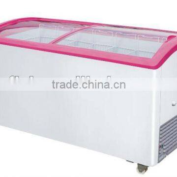 575L curved glass door freezer SD-575