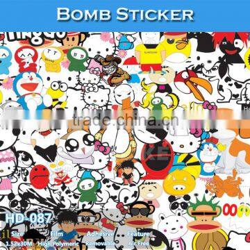 HD-087 CARLIKE Stretchable Bomb Sticker Car Decoration Vinyl Sticker