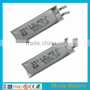 3.7V lithium polymer rechargeable battery