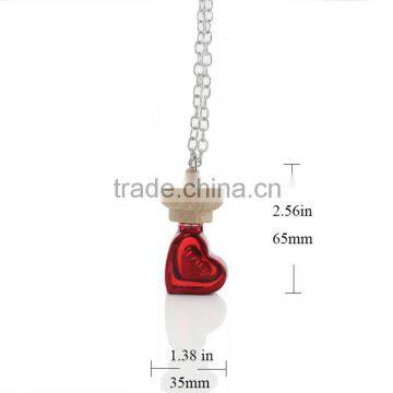 hanging glass vials pendant for fragrance as gift