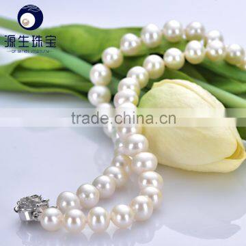 2016 Two Rows Friendship Bracelets With Freshwater Pearl Natural Freshwater Pearl Bracelet Latest Design