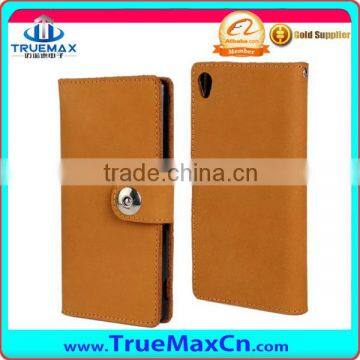 Hottest Sales Leather Case for Sony xperia c Case Back Cover