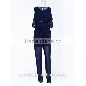 OEM Custom Madecasual Loose Style Sexy One Piece Chiffon Women Jumpsuit for Ladies photo-2