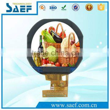 1.22" inch IPS TFT 240x204 dots SPI interface round LCD display panel without touch screen