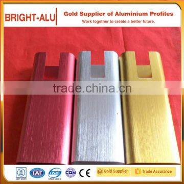 Extruded aluminum frame profile different aluminum surface treatment for portable charger hollow frame,suitable used for outdoor