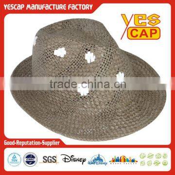 wholesale straw cowboy hats/straw boater hats cheap