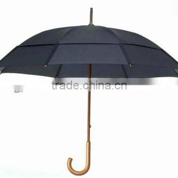 23''auto open stick gift electroplated frame Wind Proof Stick Umbrella