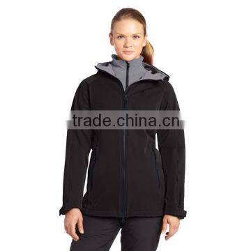 High quality customizing womens waterproof 3 in 1 jacket