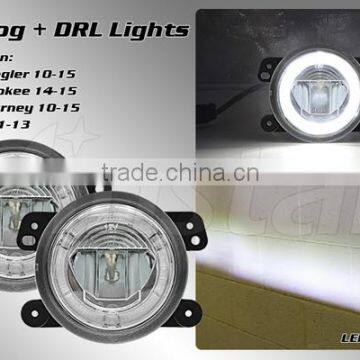 Vinstar Front Fog Lamps For Jeep With DRL Fog Light kits for Dodge LED DRL Lighting LED Headlamp for Jeep Cherokee with CE E4