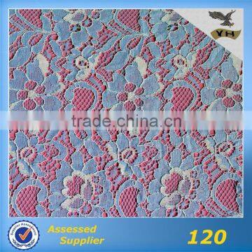 2015 latest fashion lace fabric for dress