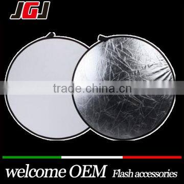 2 in1 Silver and White 80cm Collapsible Round Photography 80cm Silver and White Light Reflector