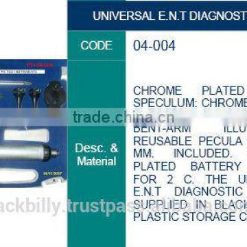 Universal ent diagnostic set, surgical instruments