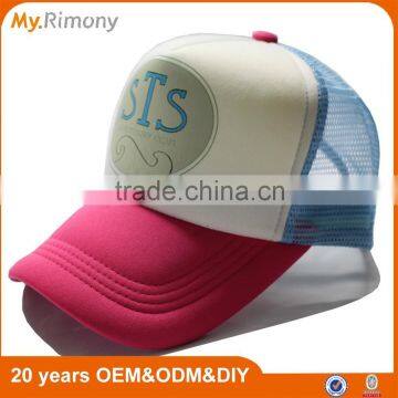 100 polyester screen printed distressed trucker cap wholesale