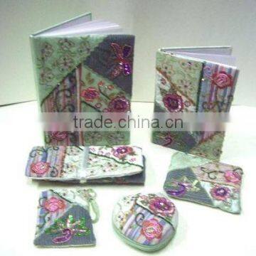 Designer Embroidered Handmade Beaded Fabric Photo Frames ~ Box ~Jewelery Boxes ~ Note Book