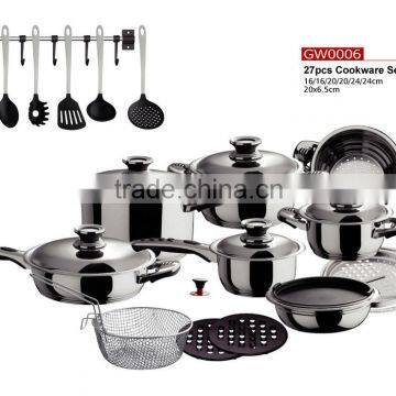 stainless steel cooking pots with nine steps