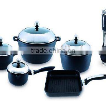 KP-D16,16pcs die-casting aluminum cookware set