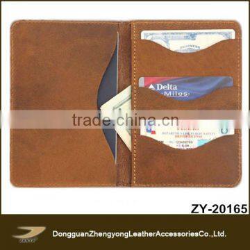 custom genuine leather passport holder wallets