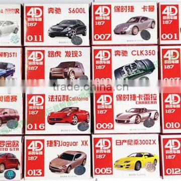 Scale car, model car in plastic, HO scale car, 1:87 architectural scale model cars