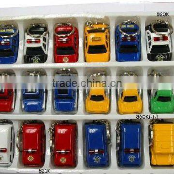 HOT Sale Alloy Diecast Car Key Chain Pull Back Car Mini Metal Cars Train School bus Toys