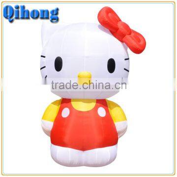 Professional factory custom large inflatabe hello kitty, inflatable cartoon for kids