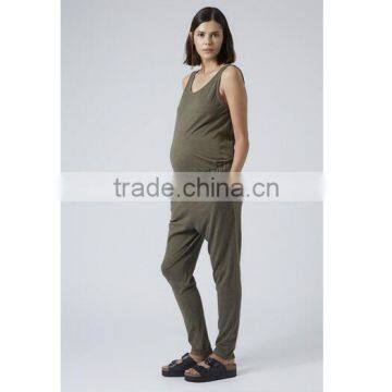 Wholesale maternity sleeveless jersey jumpsuit clothes