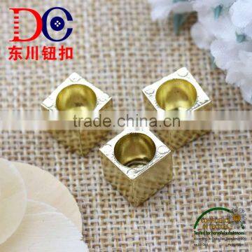 Decorative metal drawstring cord end colorful metal cord end stopper