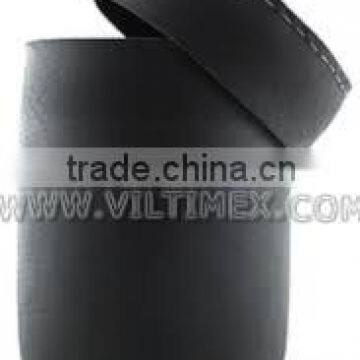 Recycled tire bucket, rubber storage basket with lid