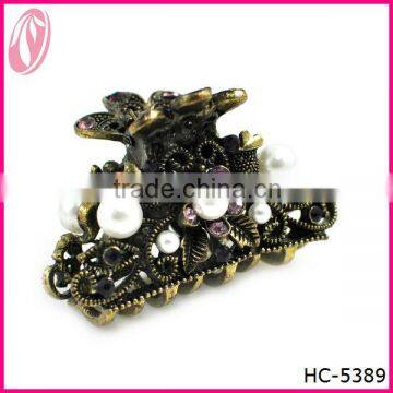 Wholesale Fashion Rhinestone Hair ornament with Pearl