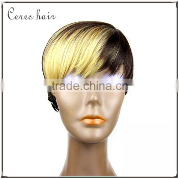 Wholesale blonde hair wig heat resistant hair wig for women