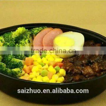 Oval Shape 2-compartment Meal Prep Disposable Plastic Food Container Microwave Safe and Freeze photo-2