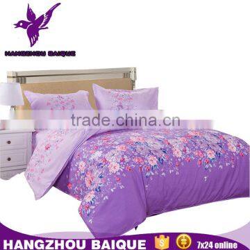 China Factory Girls Beautiful Purple bed sheet set