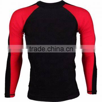 Red Sleeve Rash Guard