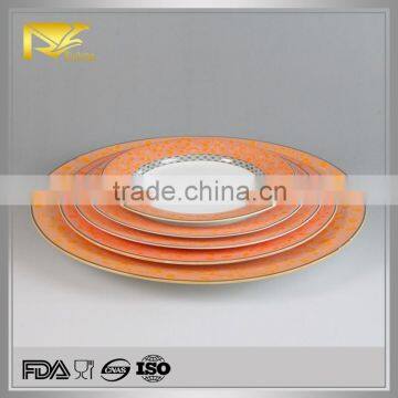 cheap porcelain plate, porcelain souvenir plate, porcelain unbreakable plates