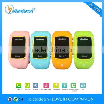 Two way communication intercom voice messages e-fence kids gps watch