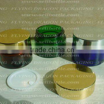 30ml Glass jar with aluminum lid, cosmetic jar, glass cosmetic jar