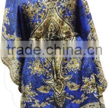 RTCF-3 100 % Rayon Fabric Short Night Dress Breathable 2014 New Design Ladies Caftan / Kaftans From Jaipur Mix Lot