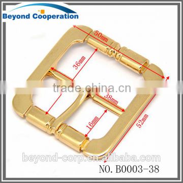 Hot selling elegant gold surface coating pin bar buckle for belt handbag